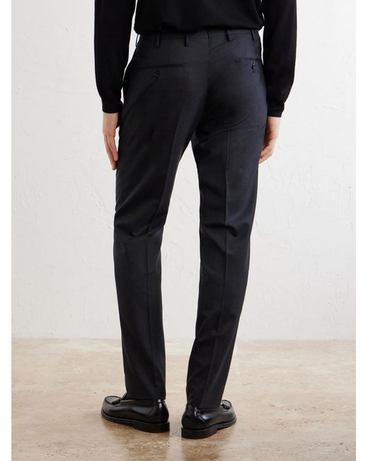 Slowear Blue Straight-Leg Wool Suit Trousers for men