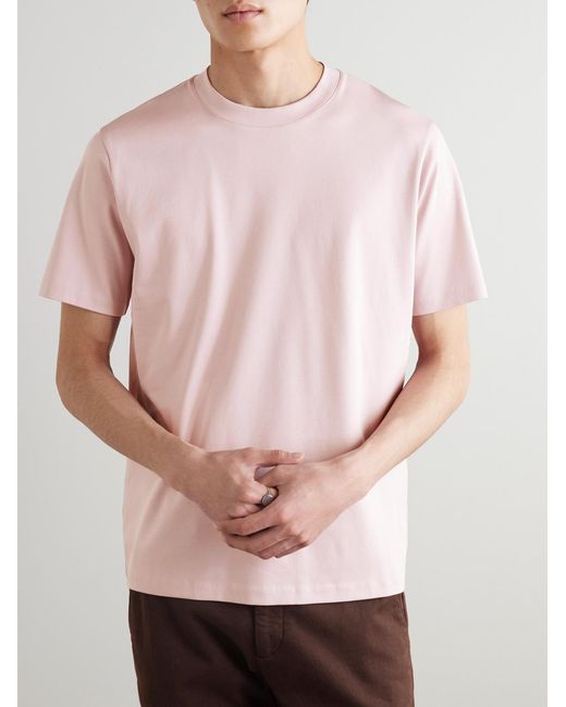 Mr P. Pink Organic And Recycled Cotton-Jersey T-Shirt for men