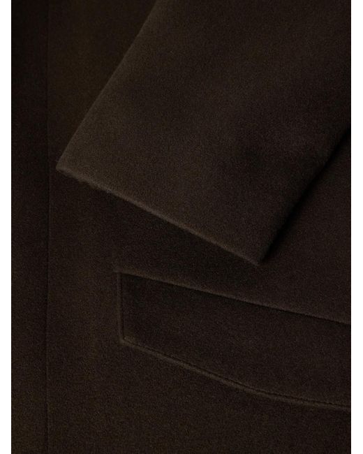 Zegna Black Cashmere And Silk-blend Coat for men