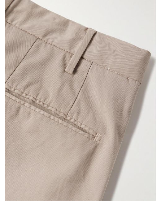 Incotex Natural Venezia 1951 Slim-fit Straight-leg Cotton-blend Twill Trousers for men