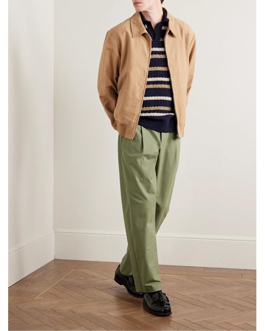 Pantaloni A Gamba Affusolata di A.P.C. in Green da Uomo