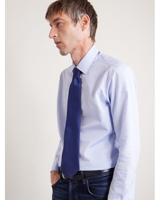 Tom Ford Blue 8Cm Silk Tie for men