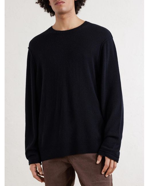 James Perse Blue Cashmere Sweater for men