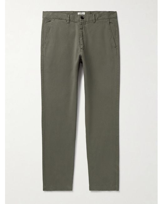 Pantaloni Slim-Fit A Gamba Dritta di Hartford in Green da Uomo