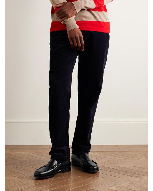 Drake's Black Charles Leather Penny Loafers for men