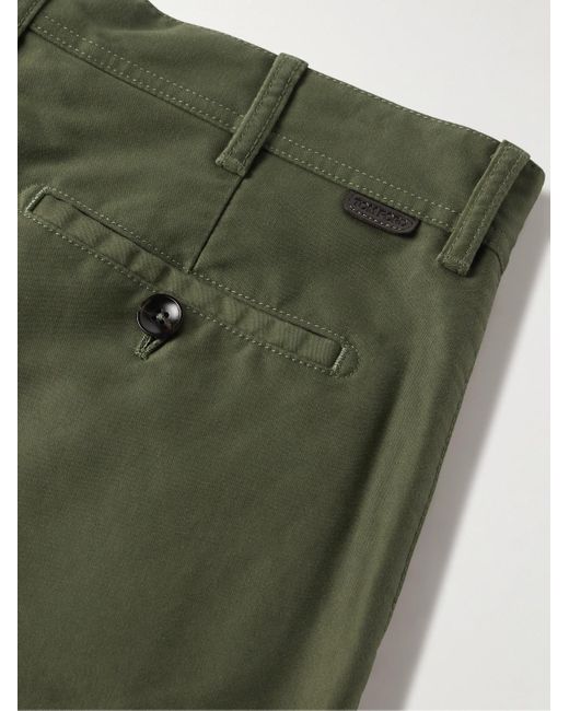 Tom Ford Green Straight-leg Cotton Chinos for men