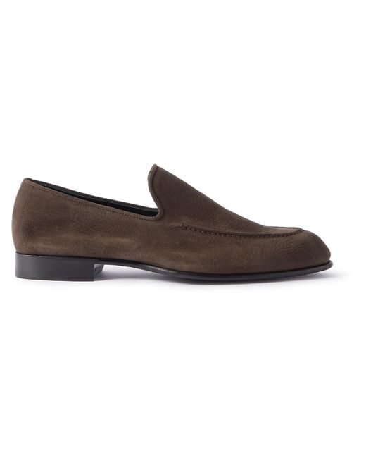 Brioni Suede Loafers in Brown for Men | Lyst