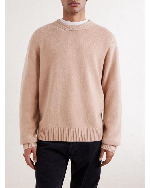 FRAME Natural Cashmere Sweater for men