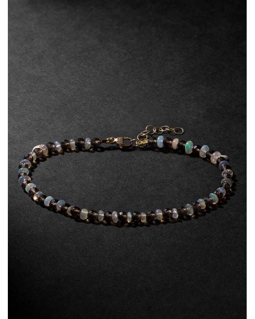 Soleil 14-Karat, Opal And Quartz Bracelet di JIA JIA in Black da Uomo