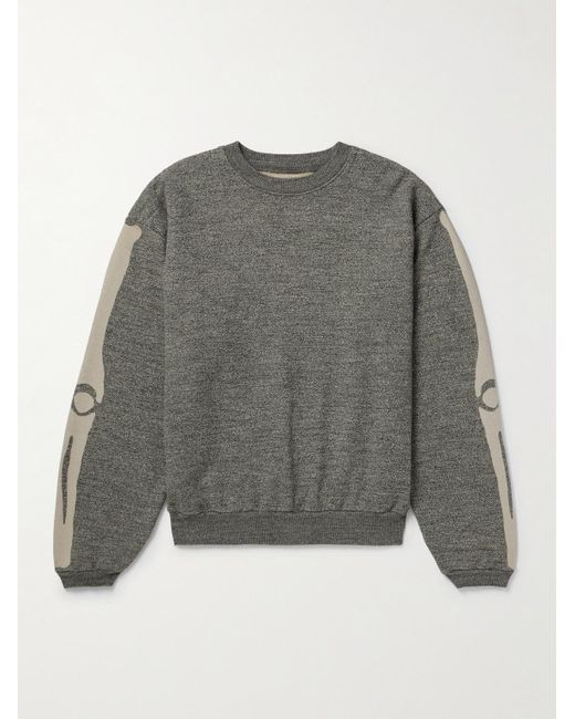 Kapital Gray Printed Cotton-jersey Sweatshirt for men