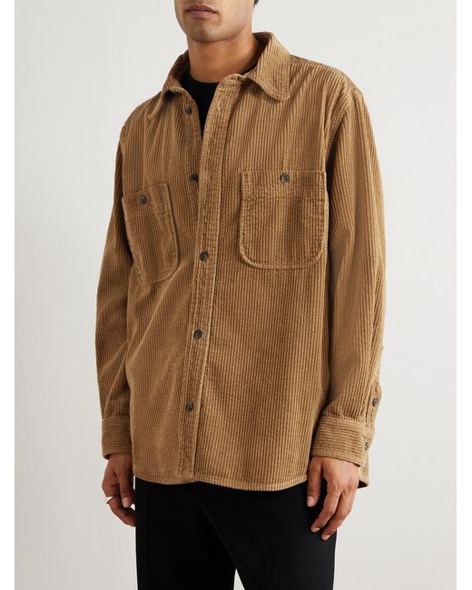 Isabel Marant Natural Nario Cotton-Corduroy Overshirt for men