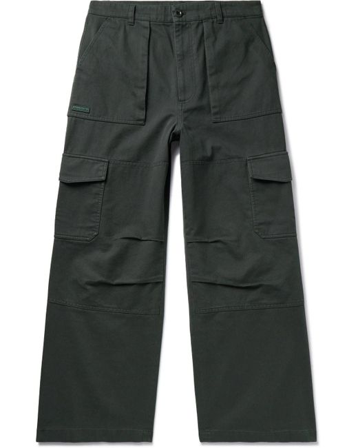 Acne Gray Patsony Straight-leg Cotton-blend Cargo Trousers for men