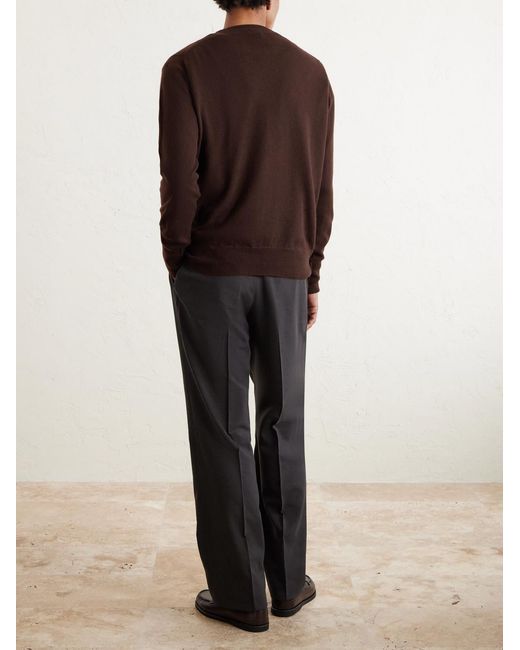William Lockie Purple Oxton Cashmere Sweater for men