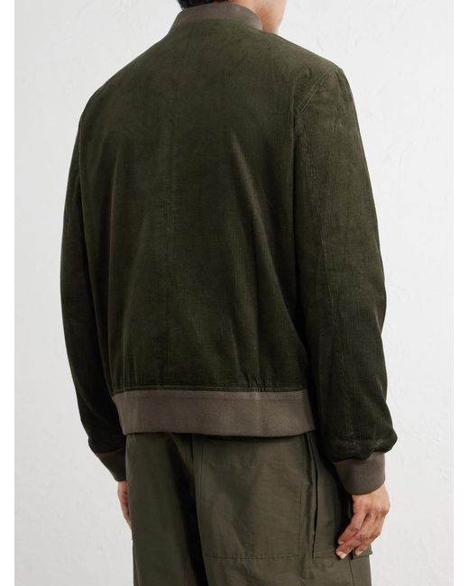 Mr P. Green Cotton-Corduroy Bomber Jacket for men