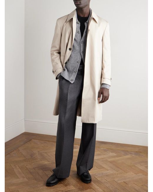 Officine Generale Natural Henrick Cotton-Twill Trench Coat for men