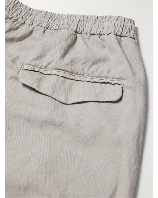 Barena Gray Torsador Straight-leg Cotton-blend Drill Trousers for men