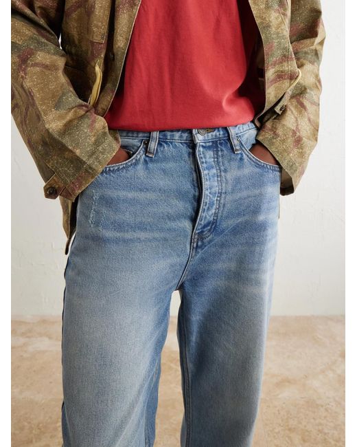 MANAAKI Blue Keni Straight-Leg Jeans for men