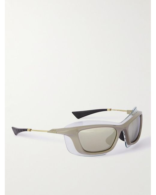 Dior Natural Diorxplorer S1u Acetate Wrap-around Sunglasses for men