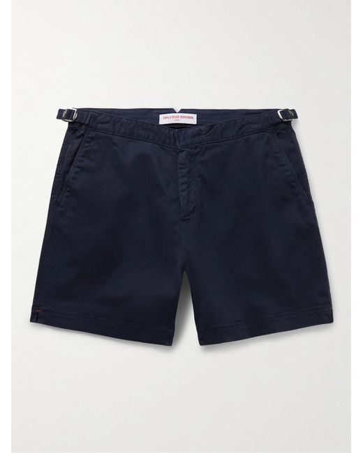 Orlebar Brown Blue Bulldog Slim-fit Stretch-cotton Twill Shorts for men