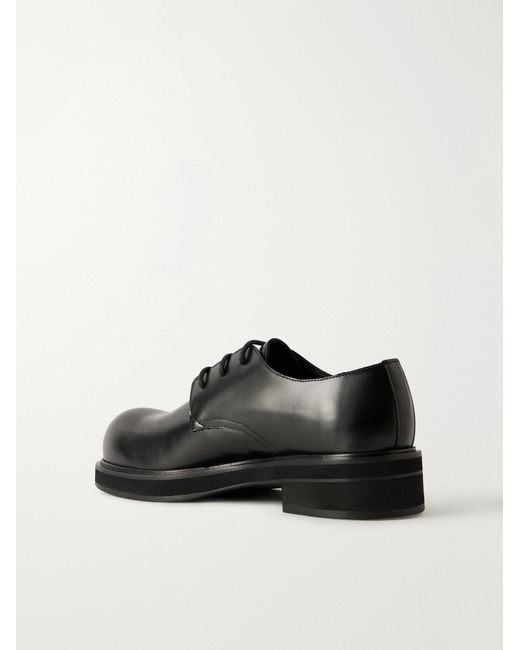Acne Black Leather Derby Shoes for men
