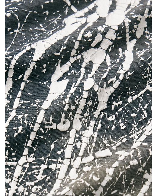 GALLERY DEPT. Gray Paint-Splattered Bleached Cotton-Jersey T-Shirt for men