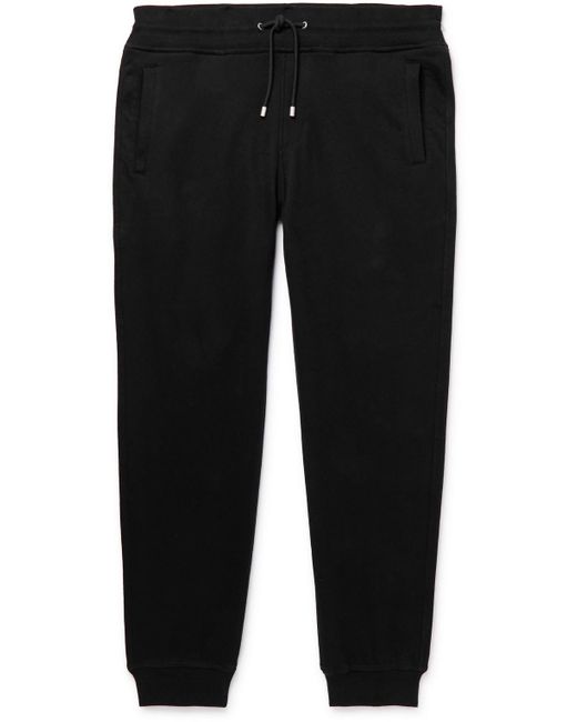 Belstaff Tapered Cottonjersey Sweatpants in Black for Men Lyst