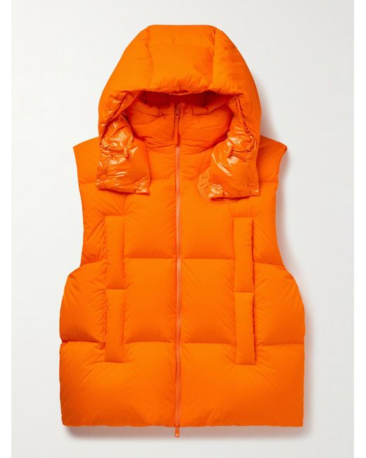 Moncler Genius Orange Roc Nation By Jay-z Apus Oversized Quilted Shell Hooded Down Gilet for men