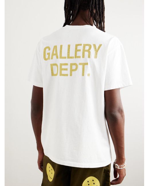GALLERY DEPT. White Vitamin D Graphic-print Cotton-jersey T-shirt for men