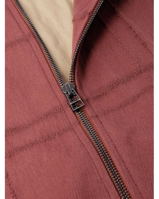 The Elder Statesman Red Checked Cotton-Blend Jacquard Jacket for men