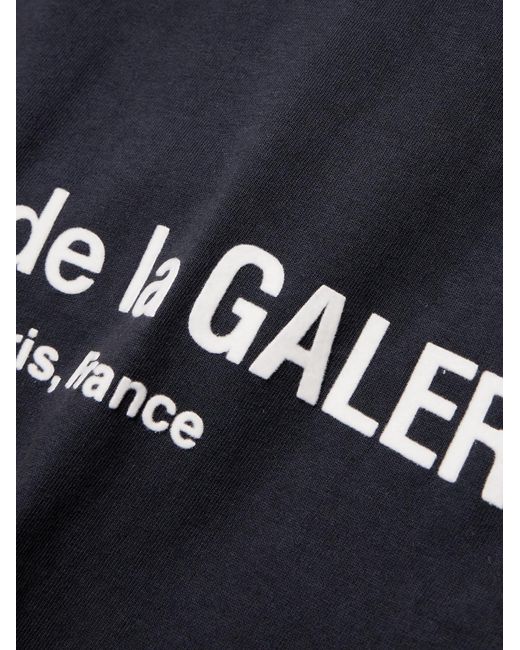 GALLERY DEPT. Blue French Lux Logo-Flocked Cotton-Jersey T-Shirt for men