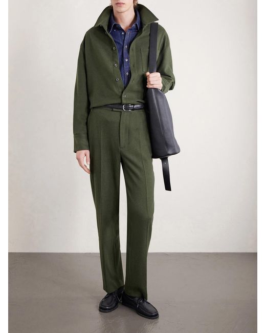 The Elder Statesman Green Wool for men
