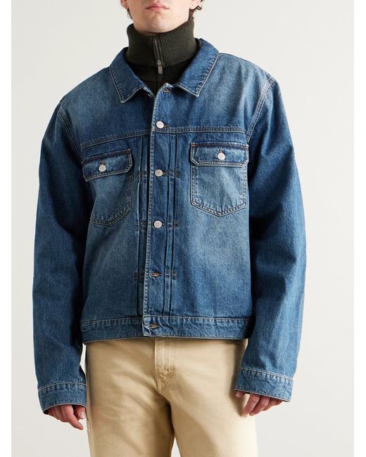 Officine Generale Blue Loick Denim Jacket for men