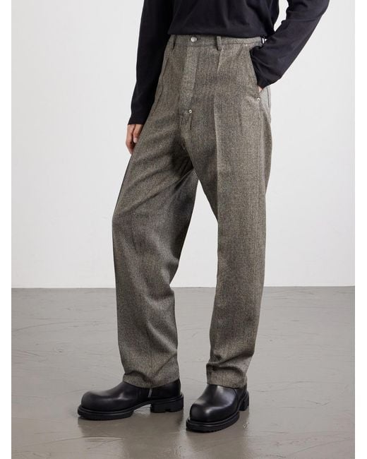 Rick Owens Gray Joris Cotton-blend Twill Trousers for men