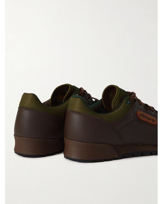 Adidas Originals Inverness SPZL Sneakers aus vollnarbigem Leder und Canvas in Brown für Herren