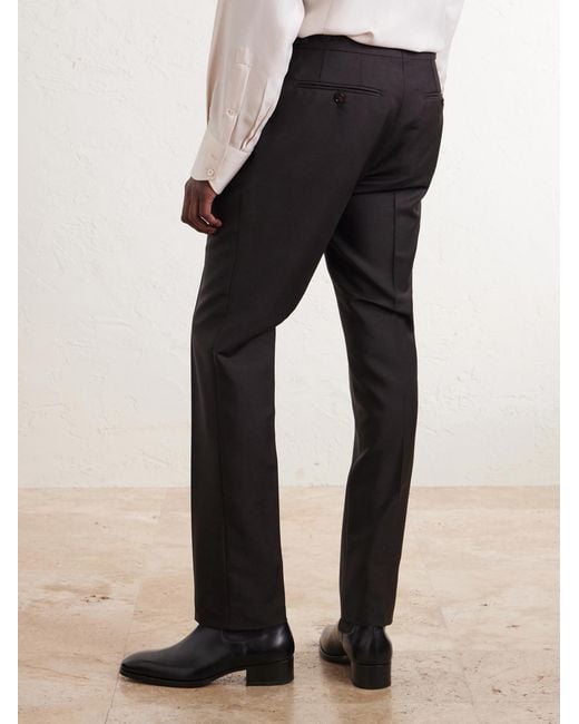Tom Ford Blue O'connor Straight-leg Mohair And Wool-blend Suit Trousers for men