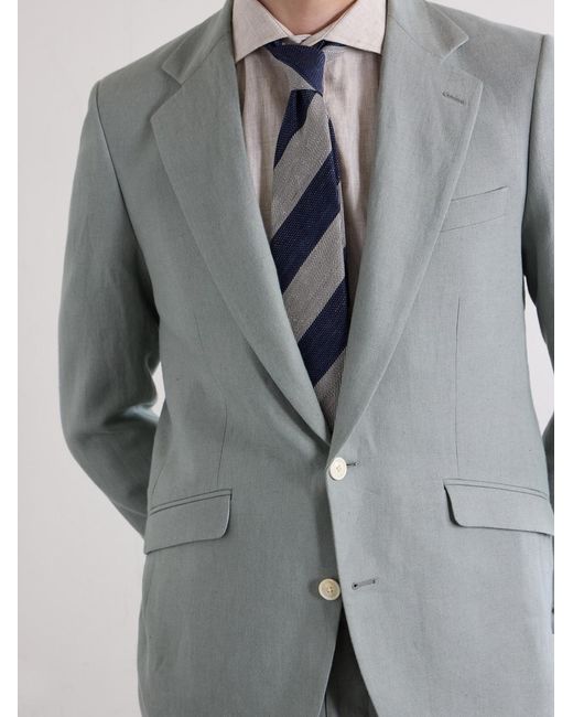 Favourbrook Gray Cooper Linen Suit Jacket for men