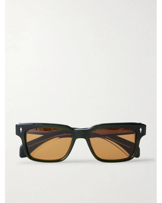 Jacques Marie Mage Green Molino 55 Rectangular-Frame Acetate Sunglasses for men