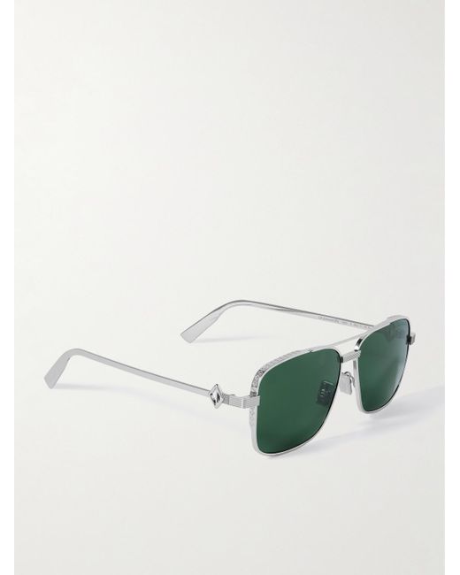 Dior Green Cd Diamond S9U Square-Frame-Tone Sunglasses for men