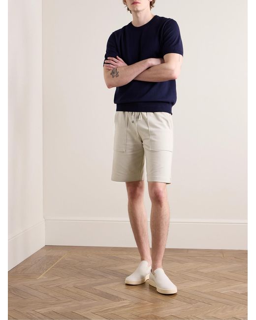 Zimmerli of Switzerland Natural Straight-Leg Stretch-Modal And Cotton-Blend Jersey Drawstring Shorts for men
