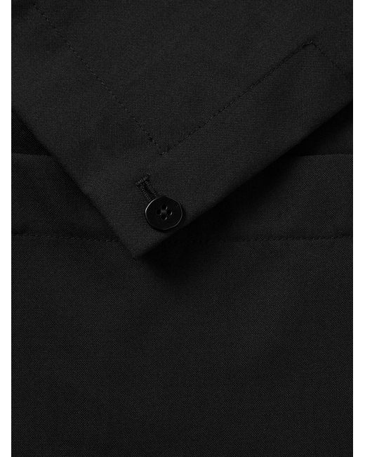 STÒFFA Black Unstructured Wool-crepe Blazer for men