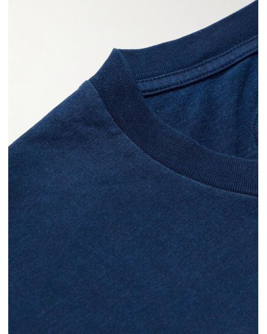 Blue Blue Japan Blue Dyed Cotton-Jersey T-Shirt for men