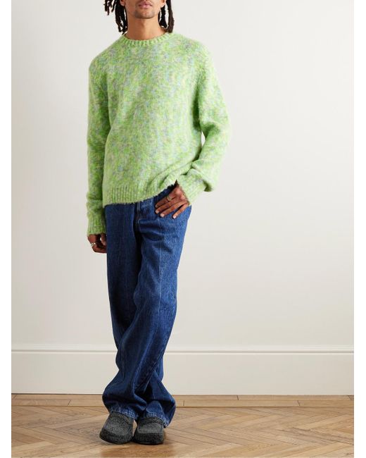 Loewe Pullover aus gebürstetem Strick in Green für Herren