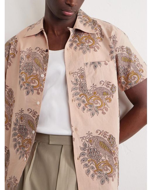 Kardo Pink Chintan Printed Cotton Shirt for men