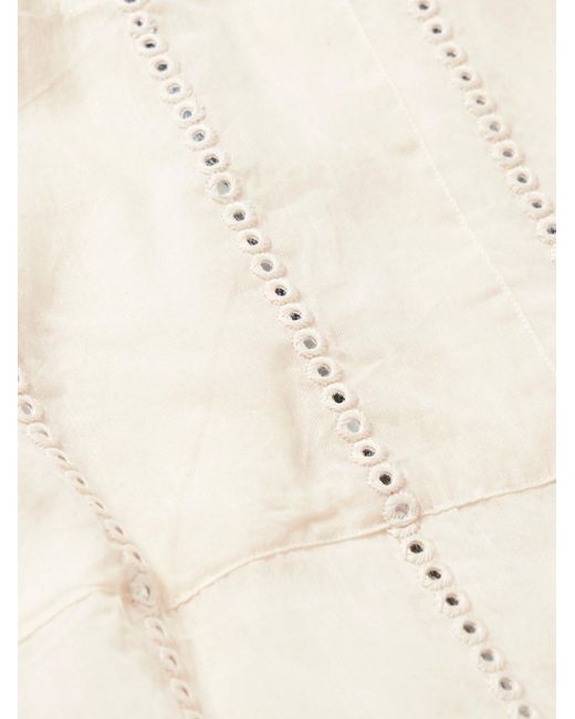 Kartik Research Natural Embellished Embroidered Cotton-Gauze Shirt for men