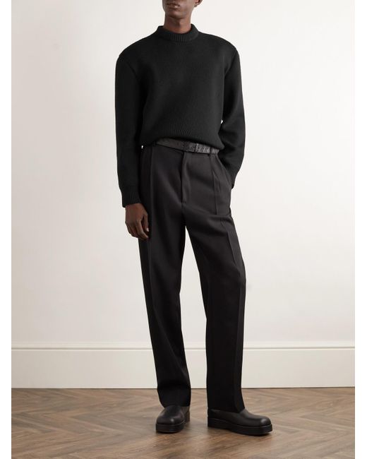 Bottega Veneta Black Round-Neck Knitwear for men