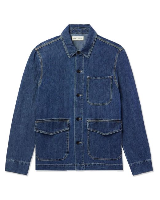 Alex Mill Blue Denim Shirt Jacket for men