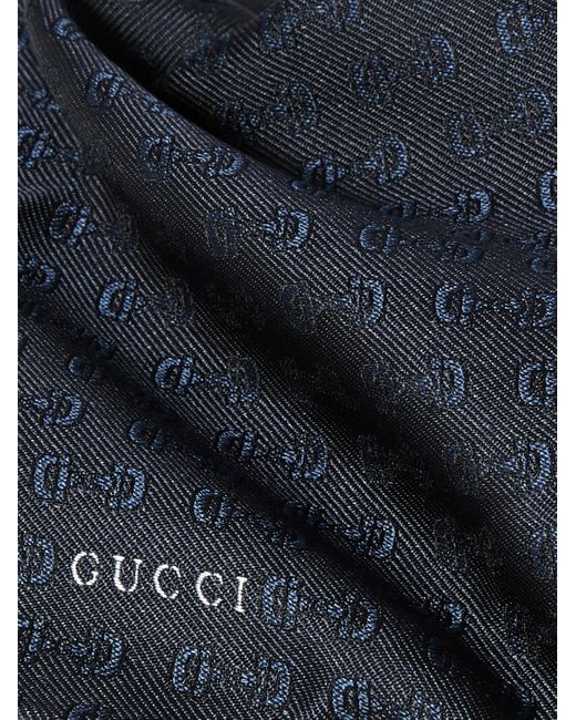 Gucci Krawatte aus Seiden-Jacquard mit "Horsebit"-Muster in Blue für Herren