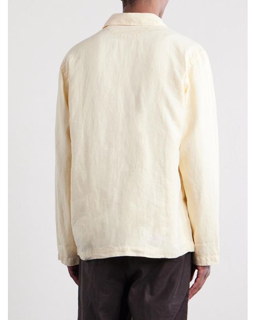 Hartford Natural Perry Linen And Cotton-Blend Woven Jacket for men