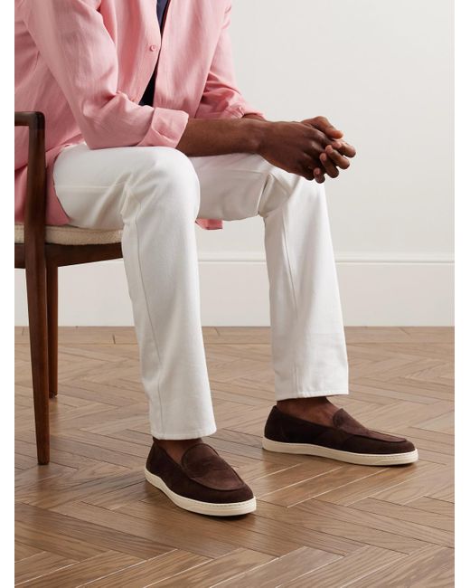Mocassini di George Cleverley in Brown da Uomo