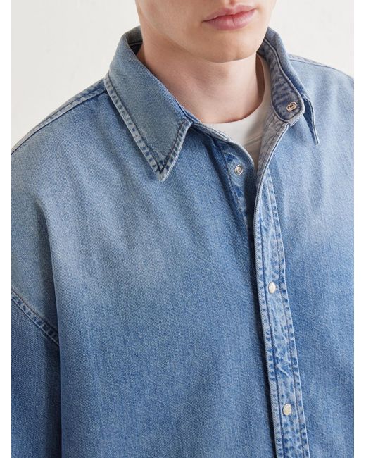 FRAME Blue Denim Shirt for men